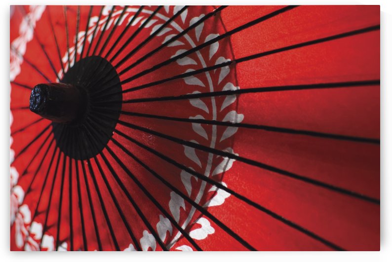 Japanese red umbrella; Kyoto, Japan by PacificStock