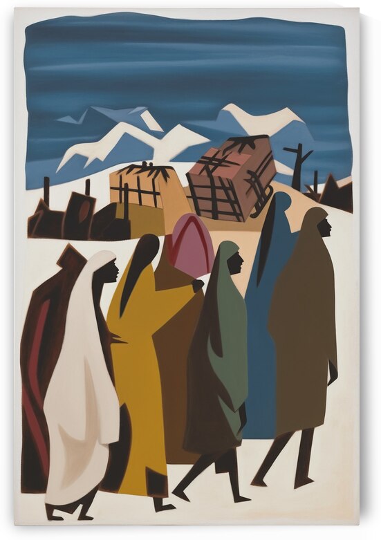 Inspired By The Migration Series by Inspired AI