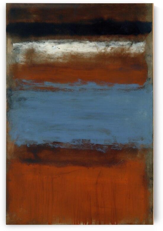 Inspired By Number 61 Rust And Blue by Inspired AI