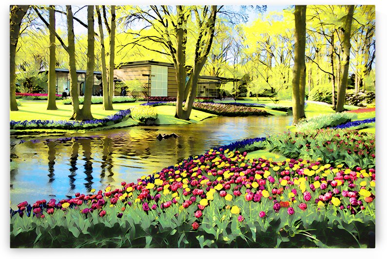 Floral Rainbow - LU2305-1030404-WAT by JordiCarrio