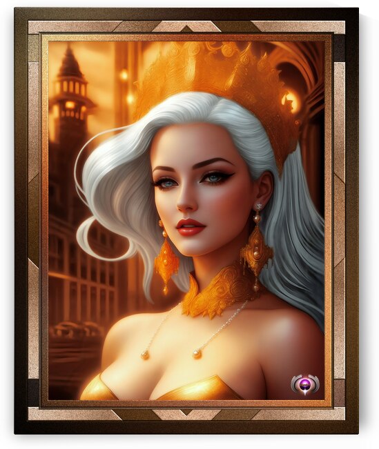 The Vivacious Beauty Thesia Asevaria Captivating AI Concept Art Portrait by Xzendor7 by xzendor7