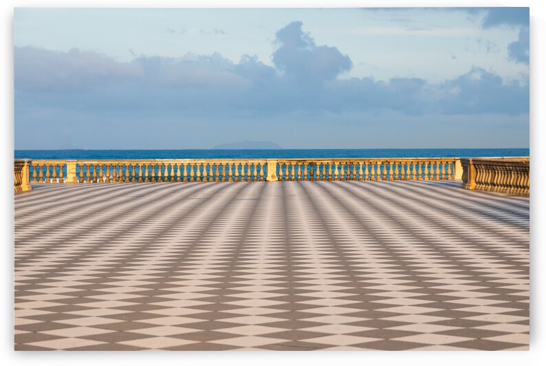 Livorno Italy. Famous Mascagni Terrace - Terrazza Mascagni - wi by Paolo Modena