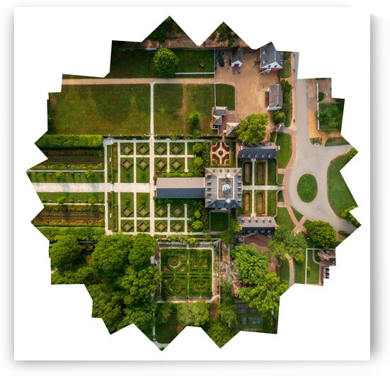 Top down view of Governors Palace in Williamsburg Virginia by Steve Heap