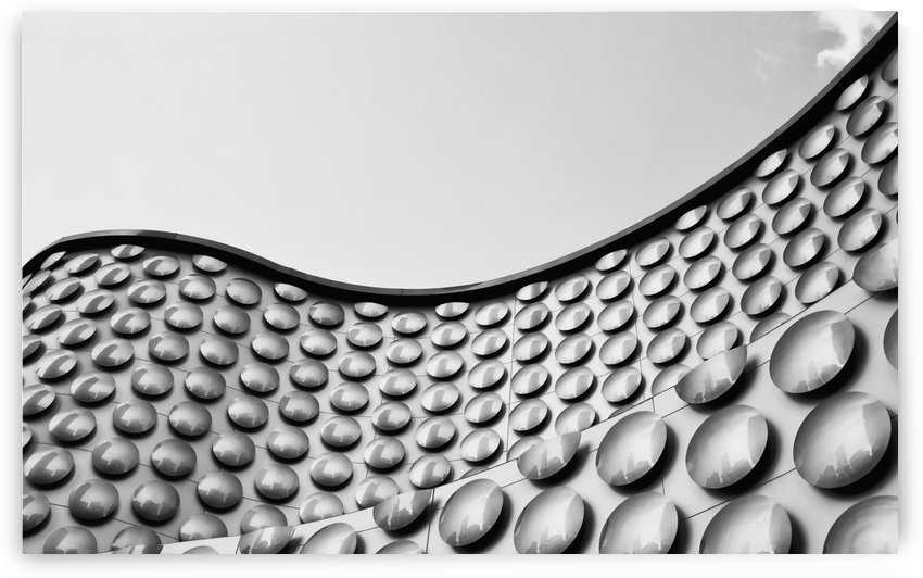 Facade of wall with curve and circle pattern; Las Vegas, Nevada, United States of America by PacificStock