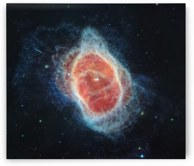 Southern Ring Nebula MIRI Image by NASA Images