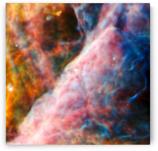 Orion Bar MIRI Image by NASA Images