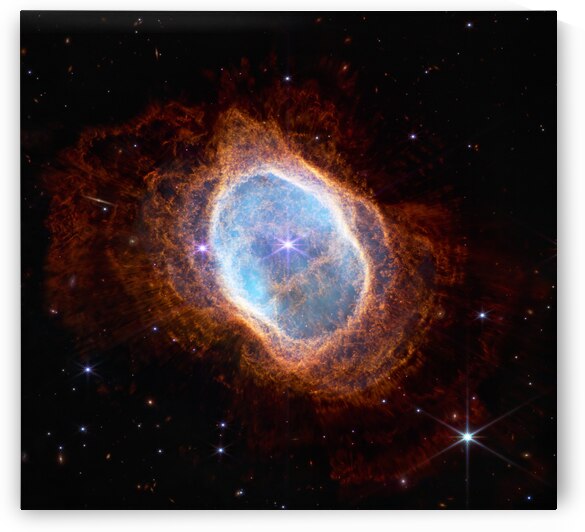 Southern Ring Nebula NIRCam Image by NASA Images