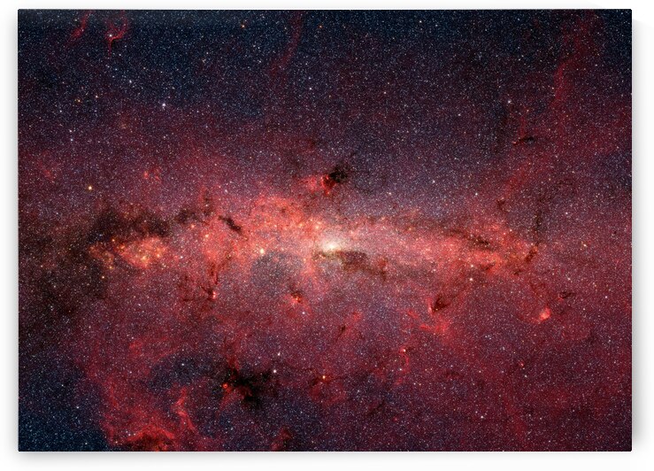 The Galactic Center in Infrared Light by NASA Images