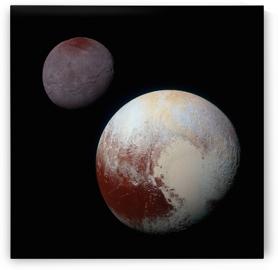 Pluto and Charon by NASA Images