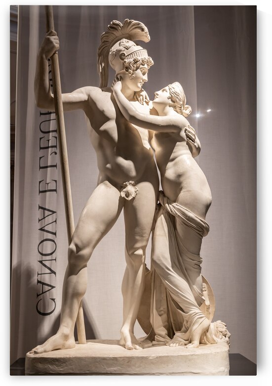 Venus and Mars by Antonio Canova 1816. Concept of love couple by Paolo Modena