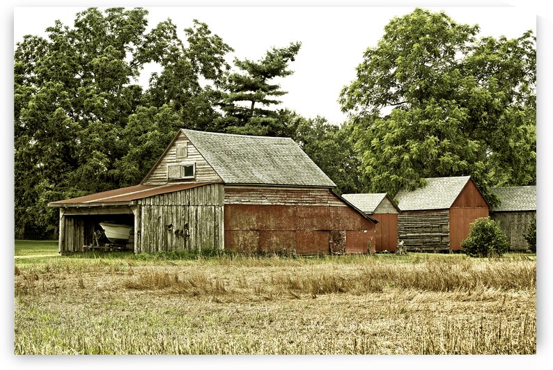 Old Farm Outbuildings in Delaware by Bill Swartwout Photography