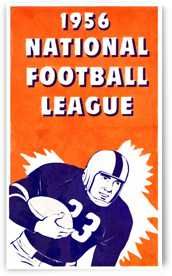 1956 National Football League Art by Row One Brand