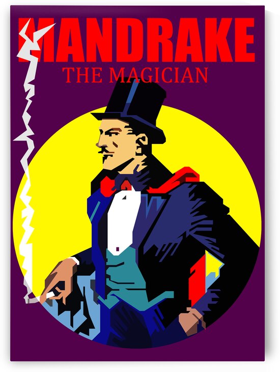 Mandrake The Magician Retro by Artkreator