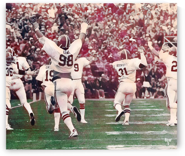 1982 Alabama Football Celebration Art by Row One Brand
