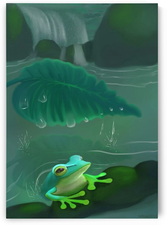 FROG SPLASH Blue hues by Natasha McGhie