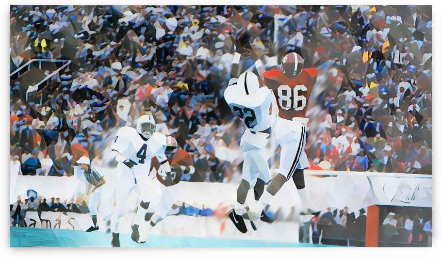 1986 Alabama vs. Penn State Football Art by Row One Brand