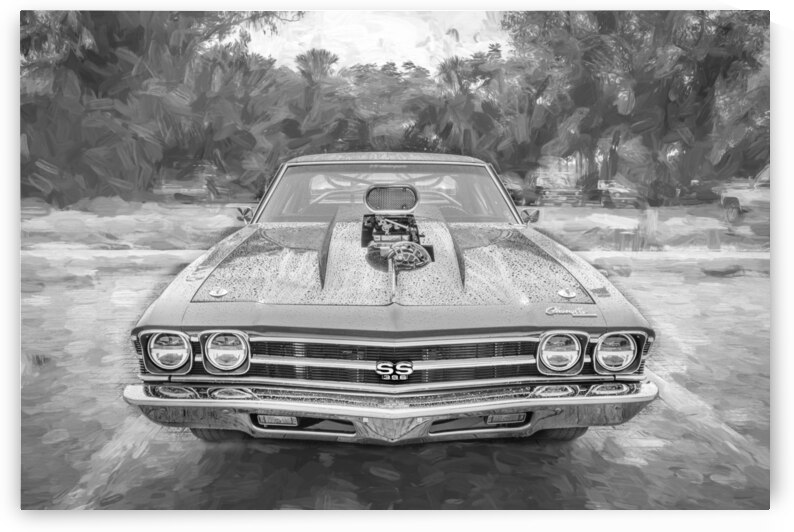 1969 Orange Chevy Chevelle SS 396 X 5 by Rich Franco