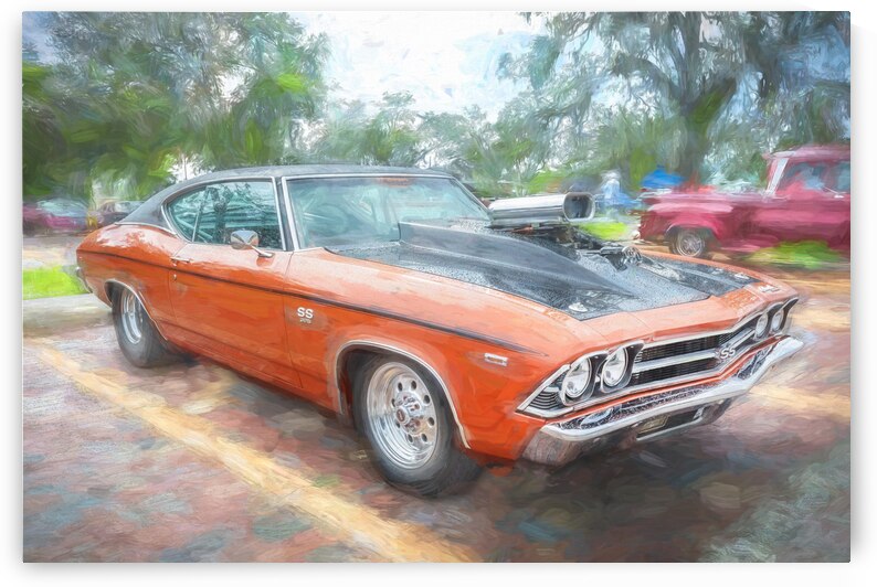 1969 Orange Chevy Chevelle SS 396 X 6 by Rich Franco