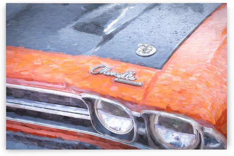 1969 Orange Chevy Chevelle SS 396 X 9 by Rich Franco