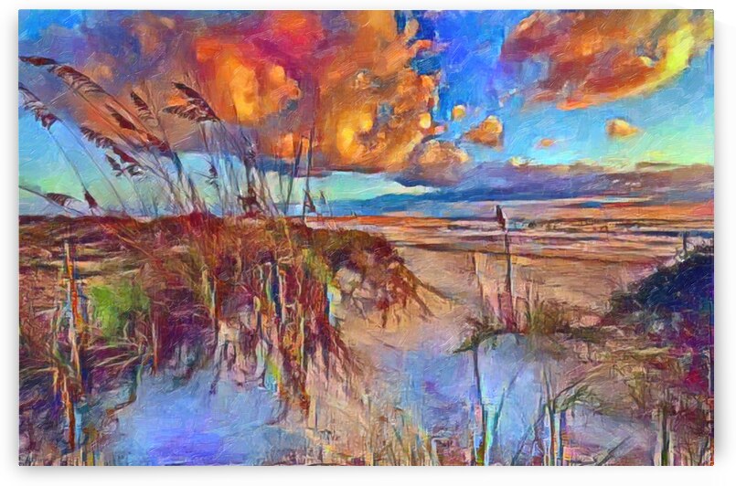 Sunset on Ormond Beach by aiddia