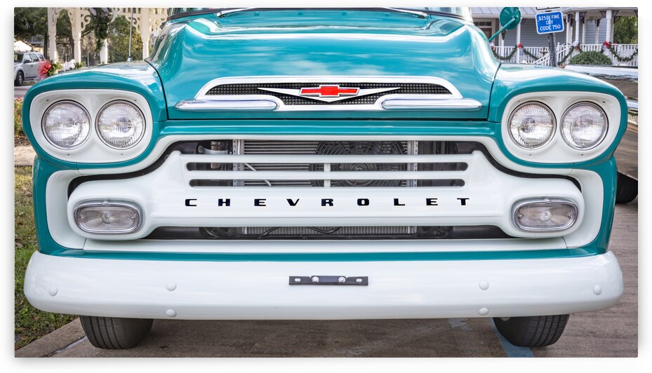 1959 Bue Chevy Pick Up Truck Apache Series X102 by Rich Franco