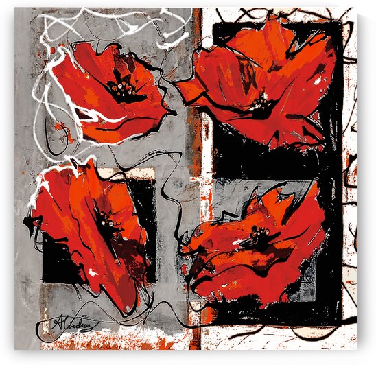 Vibrant Poppies by Yolanda Alvidrez