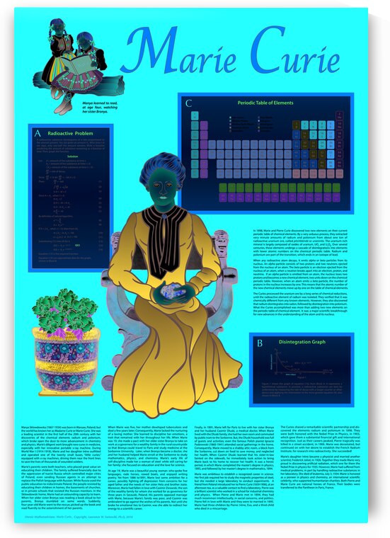 Marie Curie Vintage by Lawrence Swienciki