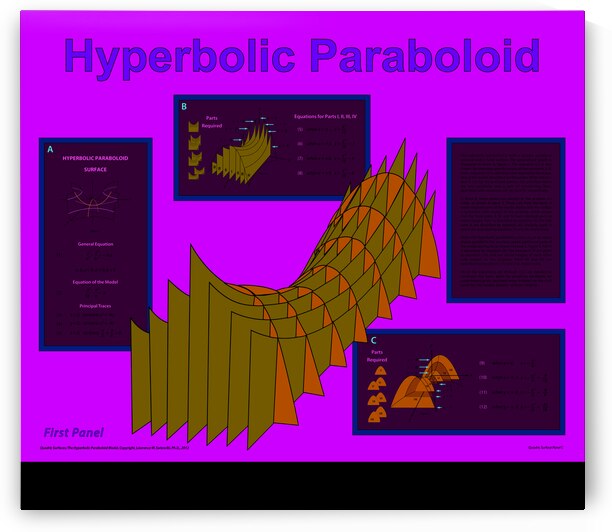 Hperbolic Paraboloid Panel 1 of 2 by Lawrence Swienciki