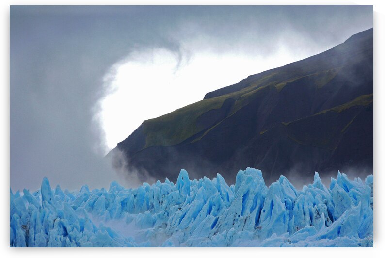  Blue ice glacier Chile by Jim Radford