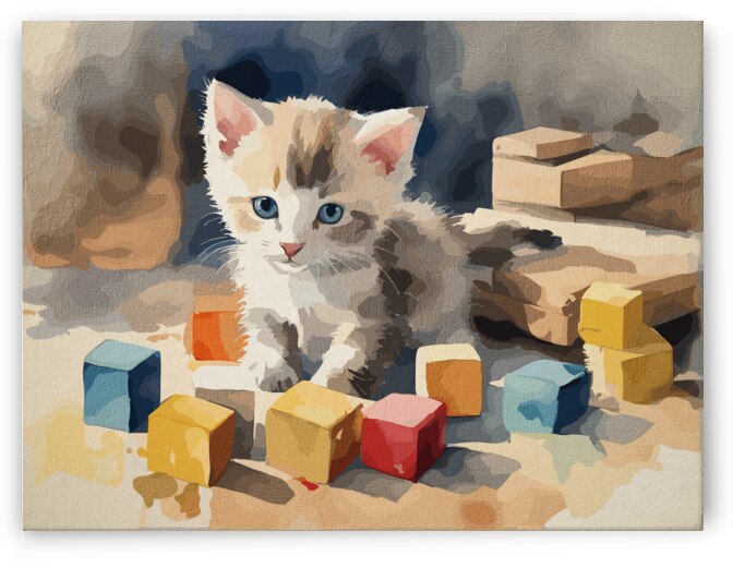 Kitty  Blocks by Wissam Ramadan