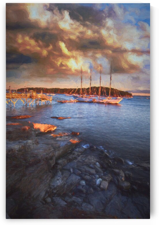 Sailing Ship in Maine 1 by Images By Jon Evan