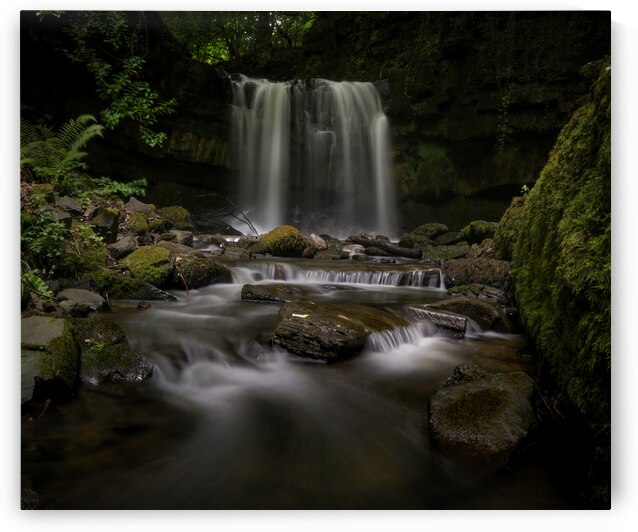 Longford waterfall in Neath Abbey by Leighton Collins