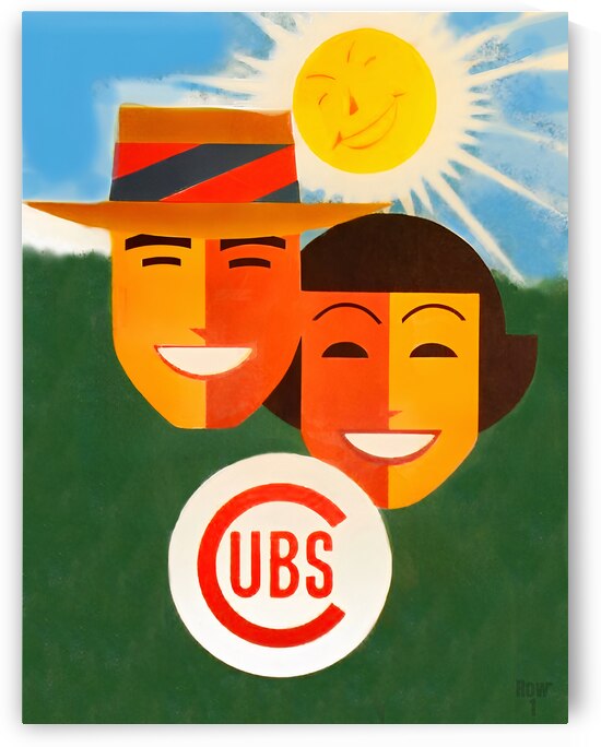 1956 Chicago Cubs Remix Art by Row One Brand