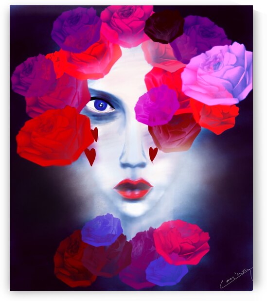 Whispers of Mystery - Sensual Art Print  by Corina Ioana