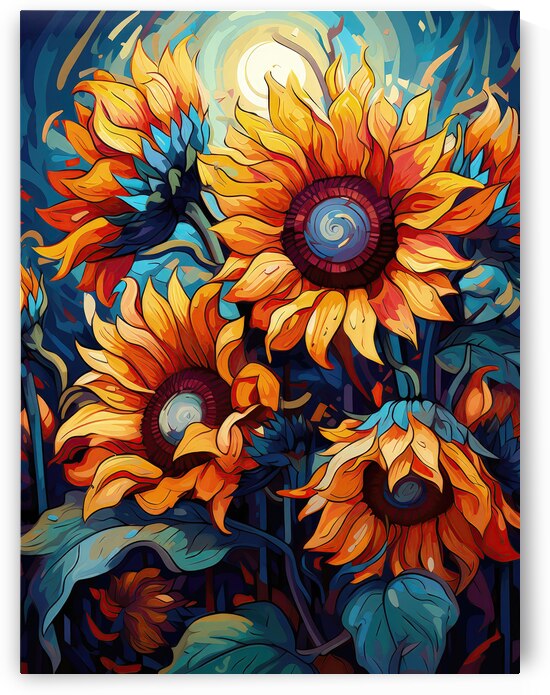 Sunflower Staccato: Vibrant Visions by Delilah
