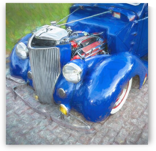 1934 Blue 5 Window Ford Rumble Seat Coupe X1 3 by Rich Franco
