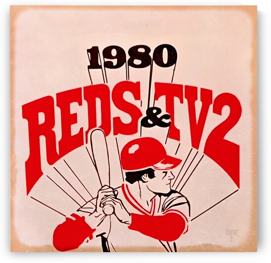 1980 Cincinnati Reds TV2 Art by Row One Brand