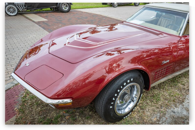1970 Red C3 Corvette LT1 Convertible X 1 by Rich Franco