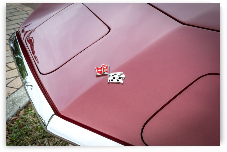 1970 Red C3 Corvette LT1 Convertible X 4 by Rich Franco