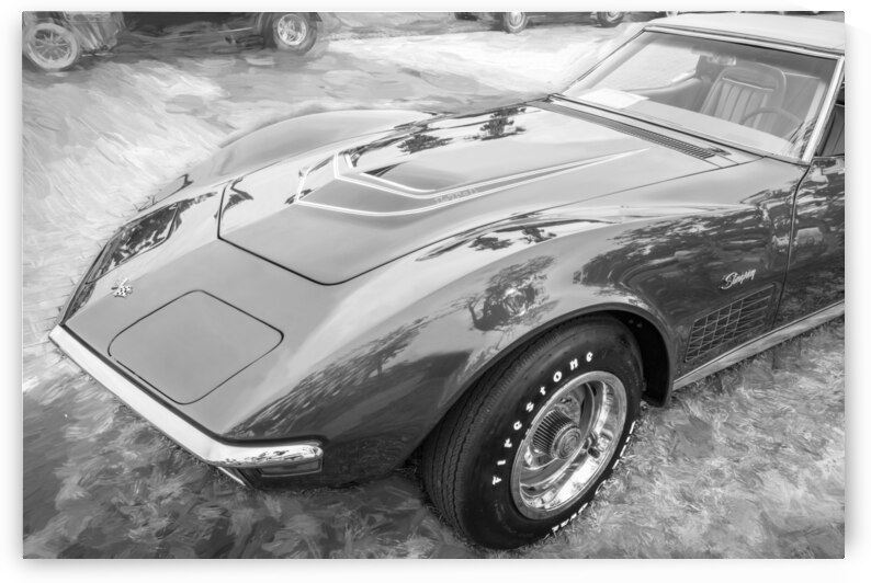 1970 Red C3 Corvette LT1 Convertible X 5 by Rich Franco