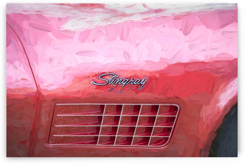 1970 Red C3 Corvette LT1 Convertible X 6 by Rich Franco