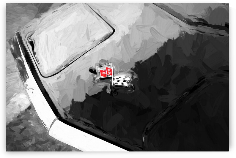 1970 Red C3 Corvette LT1 Convertible X 8 by Rich Franco