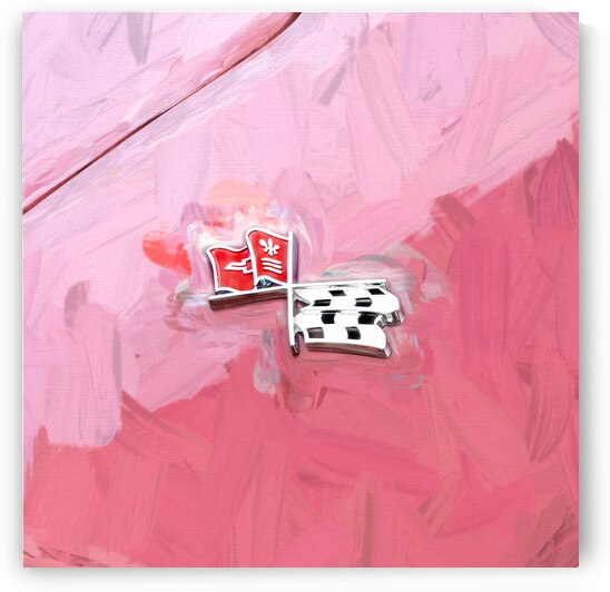 1970 Red C3 Corvette LT1 Convertible X 9 by Rich Franco