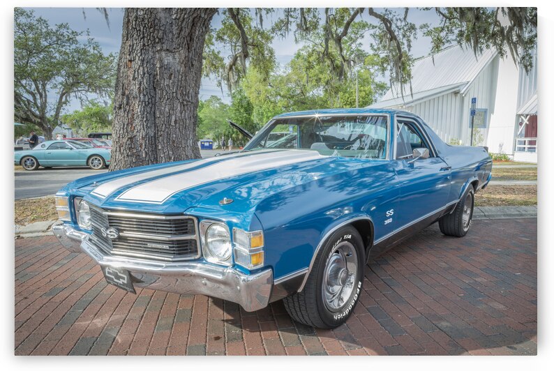 1971 Blue Chevrolet El Camino Custom 350 X 4 by Rich Franco