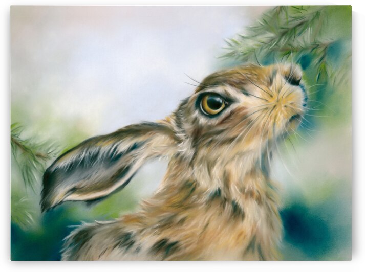 Hare Scenting the Approach of Winter by MM Anderson