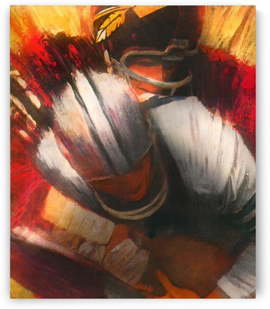 Throwback Washington vs. Dallas Football Art by Row One Brand
