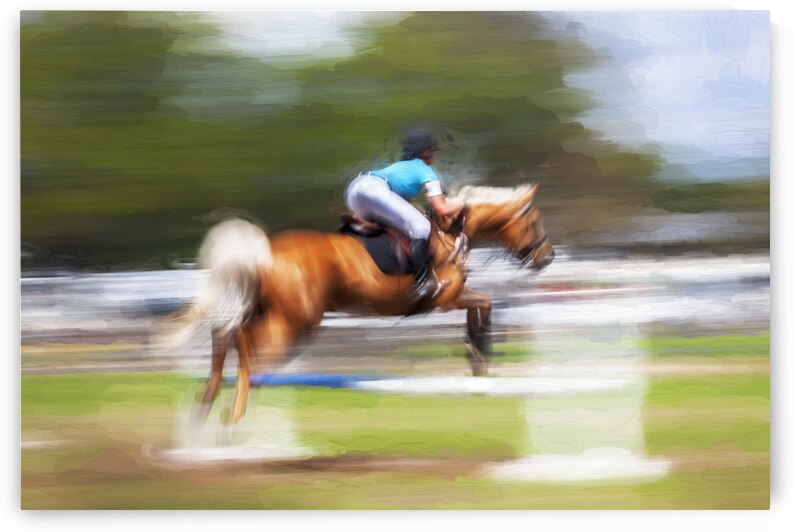 Horse Jumping at Rocking Horse StablesX100 by Rich Franco