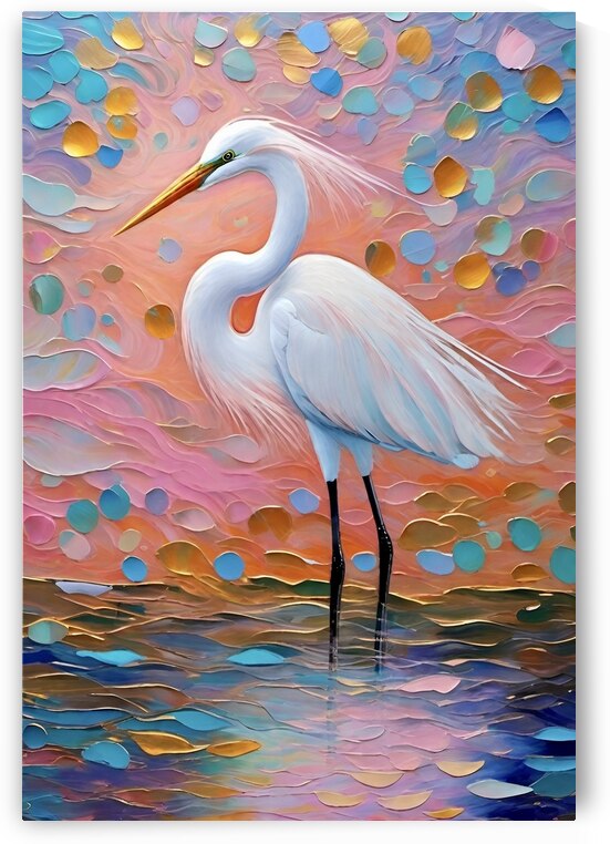 Fancy Egret by Magikheart