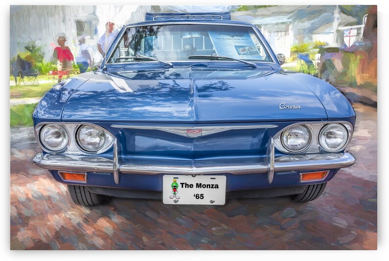1965 Blue Chevrolet Corvair Monza X 1 by Rich Franco