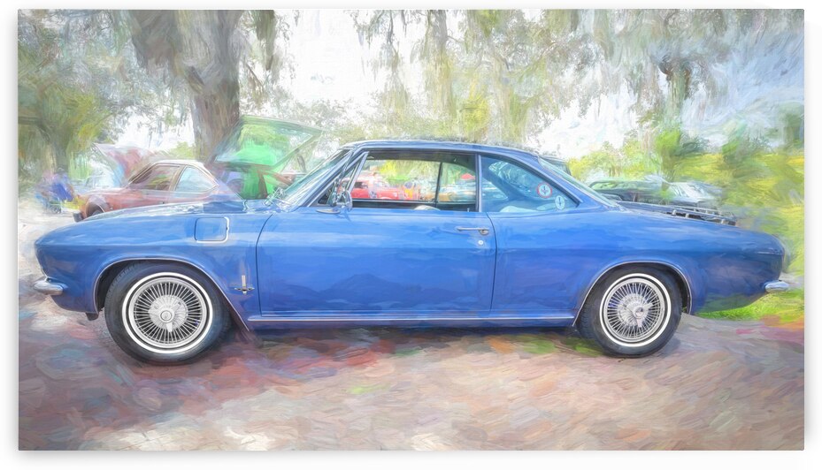 1965 Blue Chevrolet Corvair Monza X 2 by Rich Franco